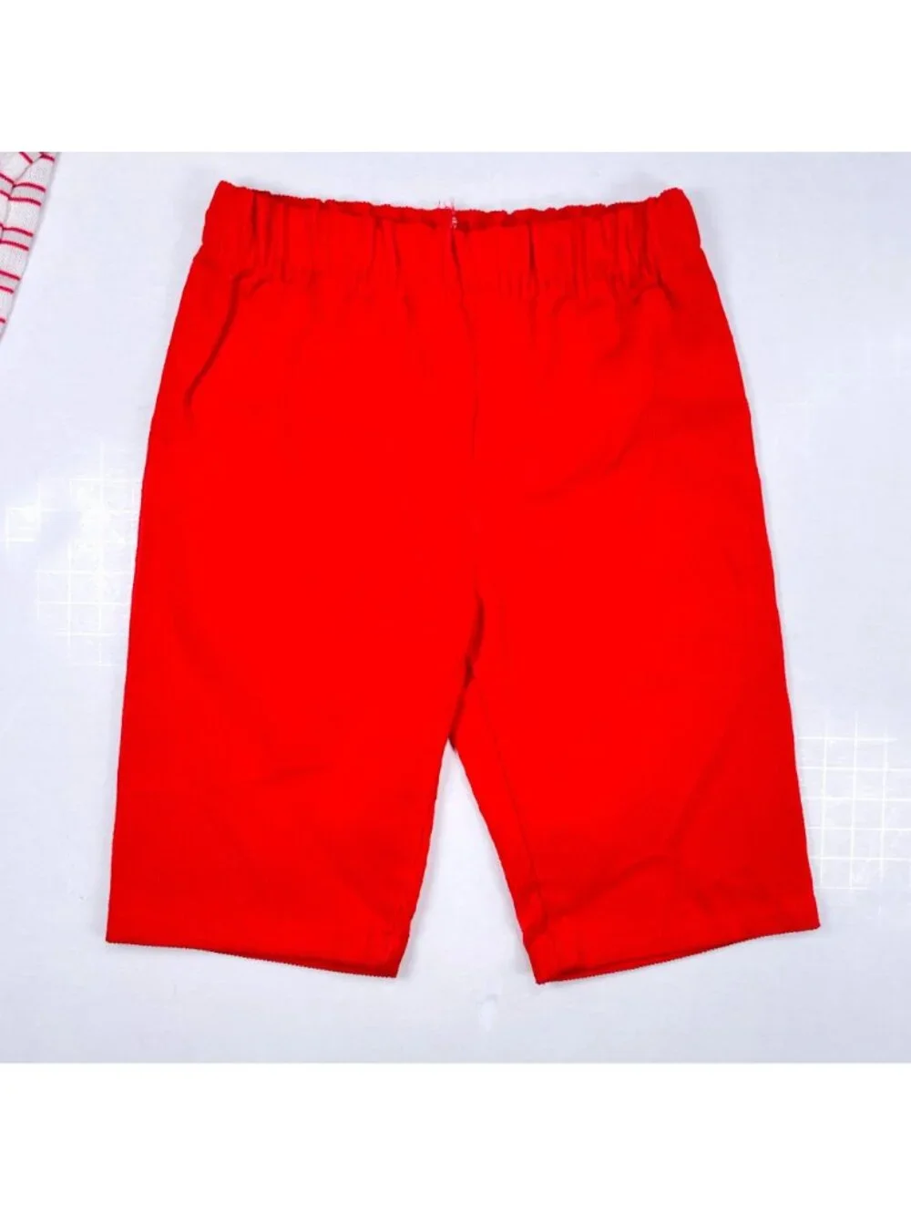 NWT NOS Vintage Baby Boys Red Teddy Bear Long Sleeve + Pants Outfit Set 3-6m